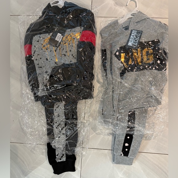 2 Little boys sweat suits NWT - Picture 1 of 5
